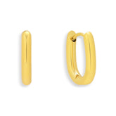Bold Oval Hoop Earrings
