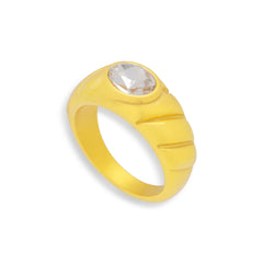 Oval Stone Dome Ring