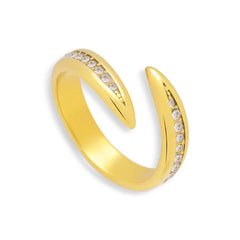 Crystal Curve Wrap Ring