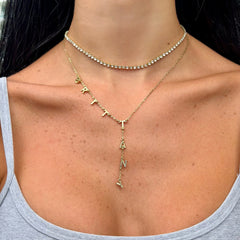 Custom/Personalized Name Drop Lariat Necklace