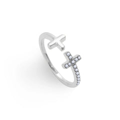 Risen Cross Ring