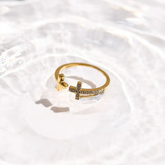 Risen Cross Ring