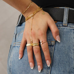 Viral Hand Chains:Anti Tarnish Waterproof