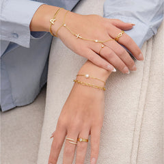 Double Cross Me Hand Chain