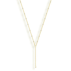 Sweet Pearl Lariat Necklace