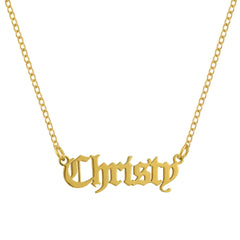 Custom/Personalized Nameplate Cable Necklace