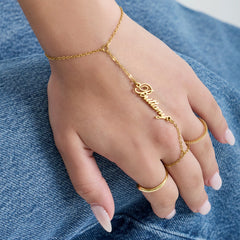 Custom/Personalized Name Plate Hand Chain